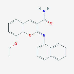 8-Ethoxy-2-naphthalen-1-yliminochromene-3-carboxamide