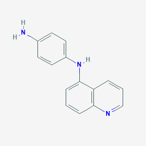 4-N-quinolin-5-ylbenzene-1,4-diamine