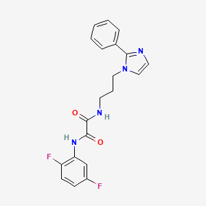 N1-(2,5-difluorophenyl)-N2-(3-(2-phenyl-1H-imidazol-1-yl)propyl)oxalamide