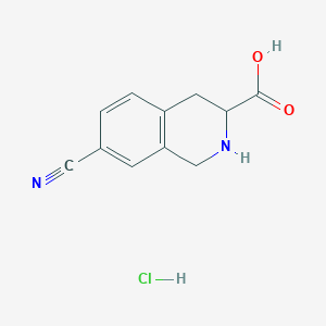 7-Cyano-1,2,3,4-tetrahydroisoquinoline-3-carboxylic acid;hydrochloride