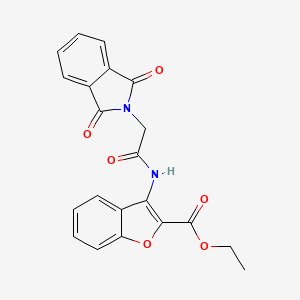Ethyl 3-(2-(1,3-dioxoisoindolin-2-yl)acetamido)benzofuran-2-carboxylate