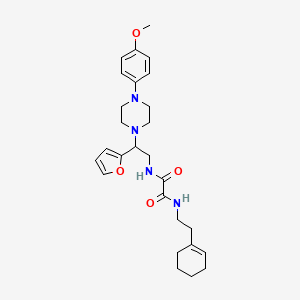N1-(2-(cyclohex-1-en-1-yl)ethyl)-N2-(2-(furan-2-yl)-2-(4-(4-methoxyphenyl)piperazin-1-yl)ethyl)oxalamide