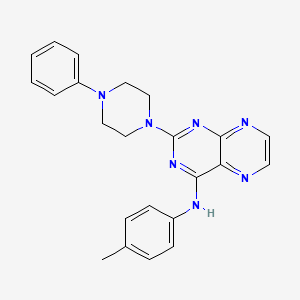 N-(4-methylphenyl)-2-(4-phenylpiperazin-1-yl)pteridin-4-amine
