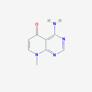 molecular formula C8H8N4O B2960666 4-氨基-8-甲基吡啶并[2,3-d]嘧啶-5-酮 CAS No. 2247103-71-3
