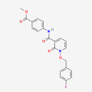 Methyl 4-[[1-[(4-fluorophenyl)methoxy]-2-oxopyridine-3-carbonyl]amino]benzoate