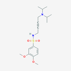 N-(4-(diisopropylamino)but-2-yn-1-yl)-3,4-dimethoxybenzenesulfonamide