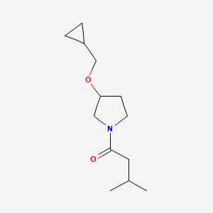 1-(3-(Cyclopropylmethoxy)pyrrolidin-1-yl)-3-methylbutan-1-one