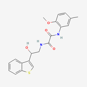 molecular formula C20H20N2O4S B2960681 N-[2-(1-benzothiophen-3-yl)-2-hydroxyethyl]-N'-(2-methoxy-5-methylphenyl)ethanediamide CAS No. 2034571-17-8