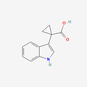 molecular formula C12H11NO2 B2960689 1-(1H-indol-3-yl)cyclopropane-1-carboxylic acid CAS No. 1368896-60-9