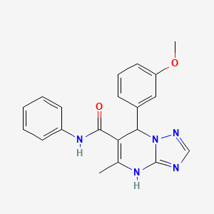 7-(3-methoxyphenyl)-5-methyl-N-phenyl-4,7-dihydro[1,2,4]triazolo[1,5-a]pyrimidine-6-carboxamide