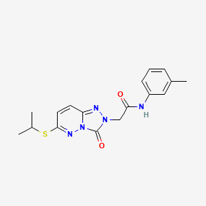 molecular formula C17H19N5O2S B2960716 N-(3-methylphenyl)-2-[3-oxo-6-(propan-2-ylsulfanyl)-2H,3H-[1,2,4]triazolo[4,3-b]pyridazin-2-yl]acetamide CAS No. 1040635-87-7