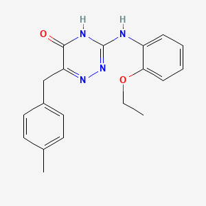 molecular formula C19H20N4O2 B2960741 3-((2-ethoxyphenyl)amino)-6-(4-methylbenzyl)-1,2,4-triazin-5(4H)-one CAS No. 898651-14-4