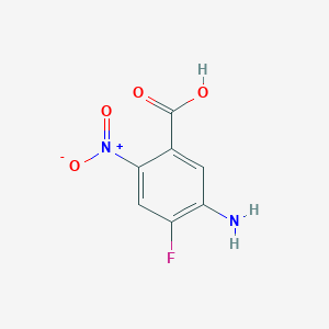 molecular formula C7H5FN2O4 B2960756 5-Amino-4-fluoro-2-nitrobenzoic acid CAS No. 53994-61-9