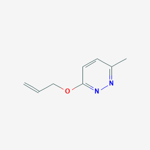 molecular formula C8H10N2O B2960758 3-甲基-6-(丙-2-烯-1-氧基)哒嗪 CAS No. 2166542-93-2