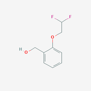 molecular formula C9H10F2O2 B2960769 [2-(2,2-Difluoroethoxy)phenyl]methanol CAS No. 1183419-12-6