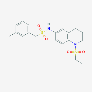 molecular formula C20H26N2O4S2 B2960791 N-(1-(propylsulfonyl)-1,2,3,4-tetrahydroquinolin-6-yl)-1-(m-tolyl)methanesulfonamide CAS No. 946241-70-9