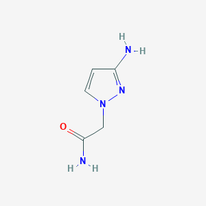 molecular formula C5H8N4O B2960794 2-(3-amino-1H-pyrazol-1-yl)acetamide CAS No. 1003011-28-6