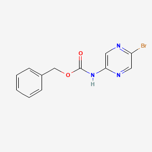 molecular formula C12H10BrN3O2 B2960813 Benzyl N-(5-bromopyrazin-2-YL)carbamate CAS No. 175393-04-1