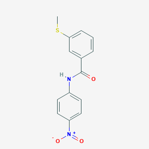 molecular formula C14H12N2O3S B2960826 3-(methylthio)-N-(4-nitrophenyl)benzamide CAS No. 896342-06-6