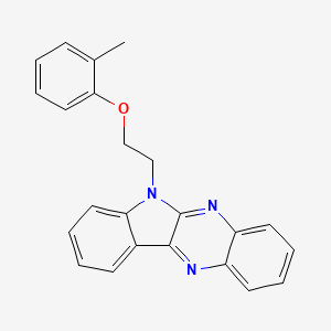 molecular formula C23H19N3O B2960831 6-[2-(2-methylphenoxy)ethyl]-6H-indolo[2,3-b]quinoxaline CAS No. 637756-18-4