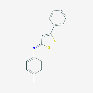 molecular formula C16H13NS2 B296085 N-(4-methylphenyl)-N-(5-phenyl-3H-1,2-dithiol-3-ylidene)amine 