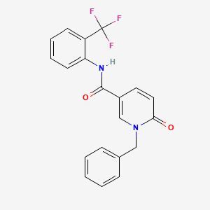 1-benzyl-6-oxo-N-[2-(trifluoromethyl)phenyl]pyridine-3-carboxamide