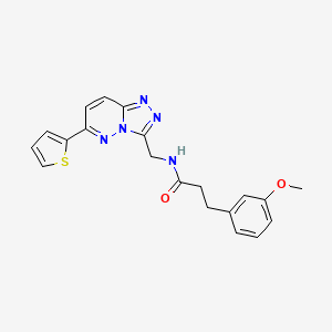 3-(3-methoxyphenyl)-N-((6-(thiophen-2-yl)-[1,2,4]triazolo[4,3-b]pyridazin-3-yl)methyl)propanamide