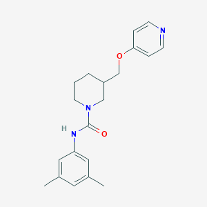 molecular formula C20H25N3O2 B2960893 N-(3,5-dimethylphenyl)-3-[(pyridin-4-yloxy)methyl]piperidine-1-carboxamide CAS No. 2380176-81-6