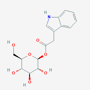 molecular formula C₁₆H₁₉NO₇ B029609 1-O-Indol-3-ylacetyl-beta-D-glucose CAS No. 19817-95-9