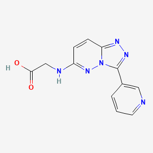 2-[(3-Pyridin-3-yl-[1,2,4]triazolo[4,3-b]pyridazin-6-yl)amino]acetic acid