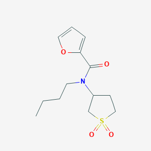 molecular formula C13H19NO4S B2960922 N-butyl-N-(1,1-dioxidotetrahydrothiophen-3-yl)furan-2-carboxamide CAS No. 898425-84-8