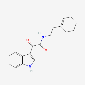 molecular formula C18H20N2O2 B2960948 N-(2-(cyclohex-1-en-1-yl)ethyl)-2-(1H-indol-3-yl)-2-oxoacetamide CAS No. 852367-40-9