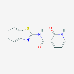 molecular formula C13H9N3O2S B296095 N-(1,3-benzothiazol-2-yl)-2-oxo-1H-pyridine-3-carboxamide 