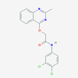 molecular formula C17H13Cl2N3O2 B2960969 N-(3,4-dichlorophenyl)-2-[(2-methylquinazolin-4-yl)oxy]acetamide CAS No. 1115871-31-2