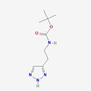 molecular formula C9H16N4O2 B2961041 tert-butyl N-[2-(1H-1,2,3-triazol-4-yl)ethyl]carbamate CAS No. 2138550-00-0