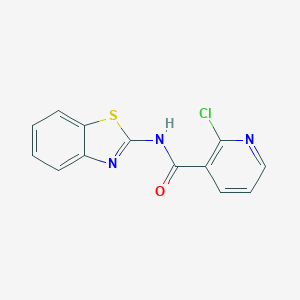 molecular formula C13H8ClN3OS B296114 N-(1,3-benzothiazol-2-yl)-2-chloropyridine-3-carboxamide 