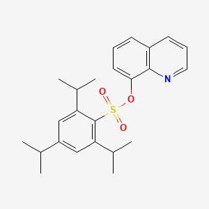 molecular formula C24H29NO3S B2961162 Quinolin-8-yl 2,4,6-tri(propan-2-yl)benzenesulfonate CAS No. 325857-80-5