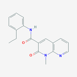 molecular formula C18H17N3O2 B2961208 N-(2-ethylphenyl)-1-methyl-2-oxo-1,2-dihydro-1,8-naphthyridine-3-carboxamide CAS No. 899968-82-2