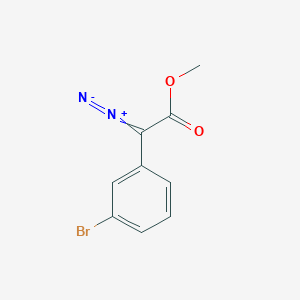 molecular formula C9H7BrN2O2 B2961255 Methyl 2-(3-bromophenyl)-2-diazoacetate CAS No. 264882-03-3