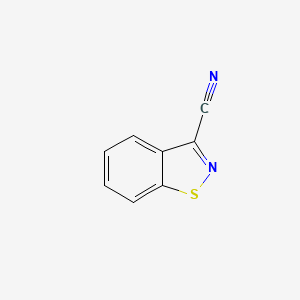 molecular formula C8H4N2S B2961458 1,2-Benzisothiazole-3-carbonitrile CAS No. 16807-20-8
