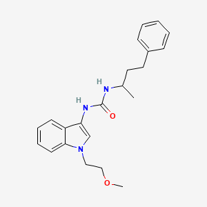 1-(1-(2-methoxyethyl)-1H-indol-3-yl)-3-(4-phenylbutan-2-yl)urea