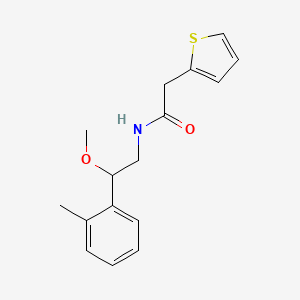 N-(2-methoxy-2-(o-tolyl)ethyl)-2-(thiophen-2-yl)acetamide