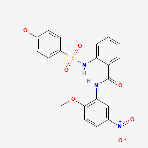 N-(2-methoxy-5-nitrophenyl)-2-(4-methoxybenzenesulfonamido)benzamide