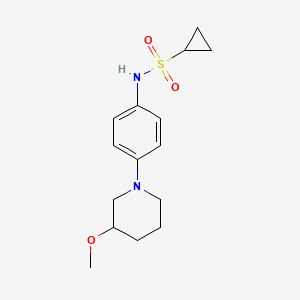 N-(4-(3-methoxypiperidin-1-yl)phenyl)cyclopropanesulfonamide