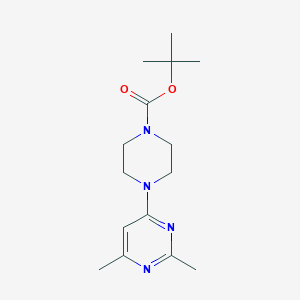 molecular formula C15H24N4O2 B2961588 Tert-butyl 4-(2,6-dimethylpyrimidin-4-yl)piperazine-1-carboxylate CAS No. 2415566-06-0