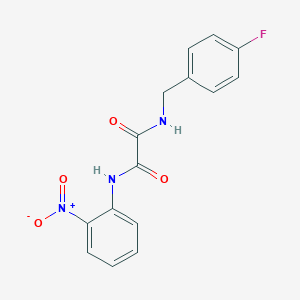 B2961601 N1-(4-fluorobenzyl)-N2-(2-nitrophenyl)oxalamide CAS No. 941984-19-6
