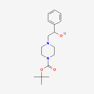 molecular formula C17H26N2O3 B2961640 Tert-butyl 4-(2-hydroxy-2-phenylethyl)piperazine-1-carboxylate CAS No. 942035-17-8