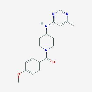 molecular formula C18H22N4O2 B2961647 N-[1-(4-methoxybenzoyl)piperidin-4-yl]-6-methylpyrimidin-4-amine CAS No. 2415551-48-1