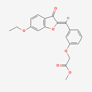 (Z)-methyl 2-(3-((6-ethoxy-3-oxobenzofuran-2(3H)-ylidene)methyl)phenoxy)acetate