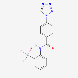 4-(1H-tetrazol-1-yl)-N-(2-(trifluoromethyl)phenyl)benzamide